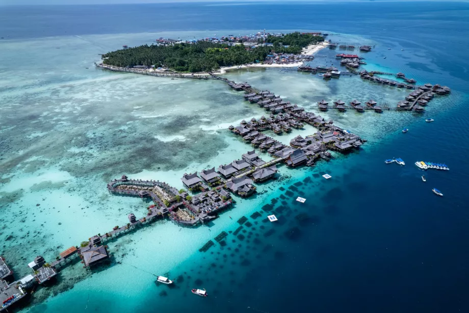 Isola di Mabul, Sabah, Borneo