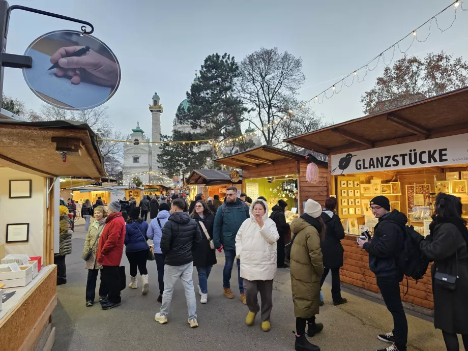 Mercati davanti alla Karlskirche