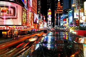 Migliaia di luci a Times Square