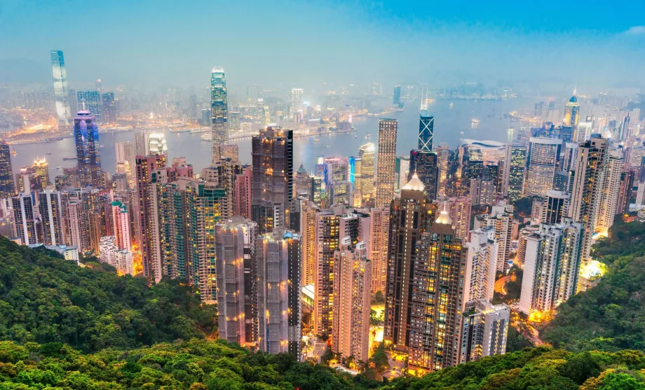 Victoria peak - vista su Hong Kong