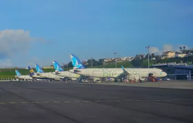 Aerei della Azores Airlines all'aeroporto di Ponta Delgada