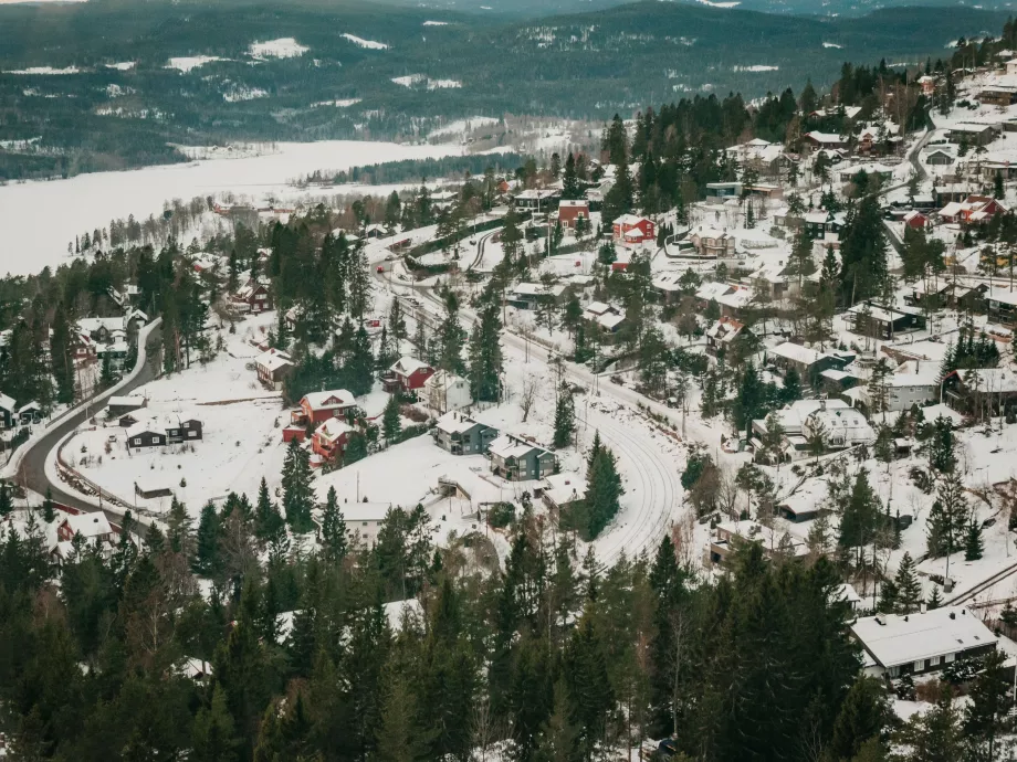 Paesaggio nordico alla periferia di Oslo