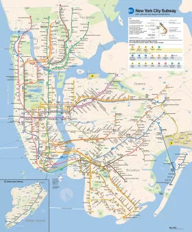 Mappa della metropolitana di New York