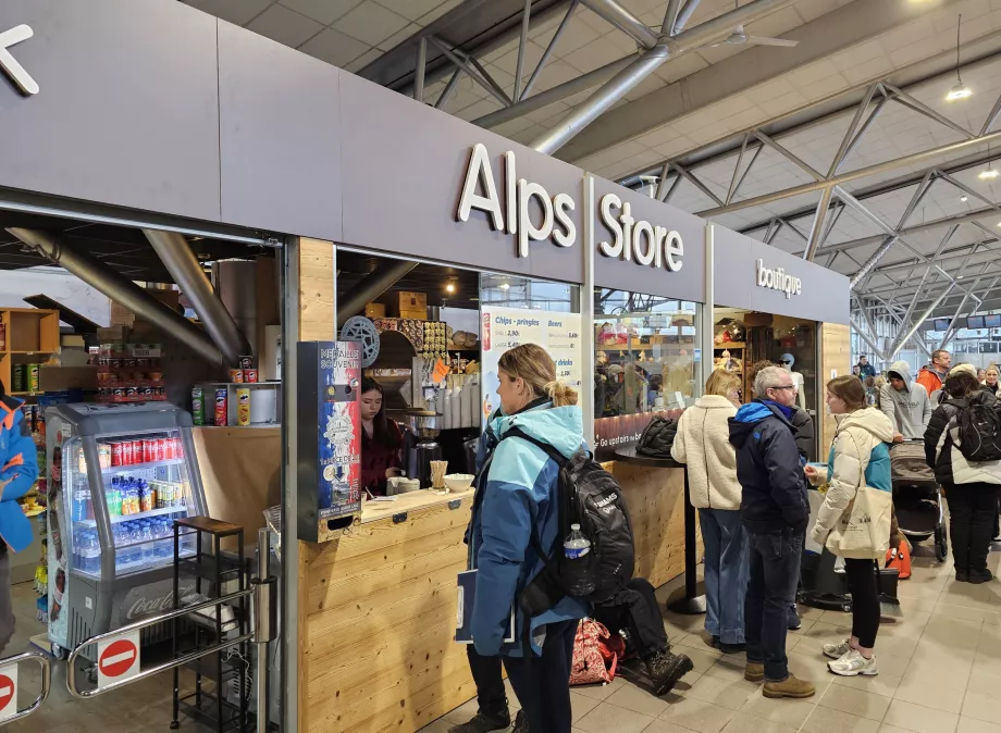 Alps Store, departure hall, CMF Airport