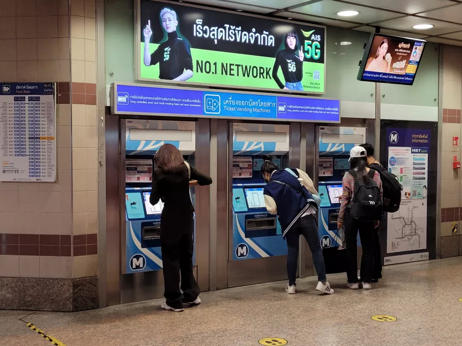 Distributori automatici di biglietti della metropolitana MRT