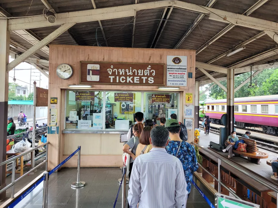 Biglietteria della stazione di Thonburi