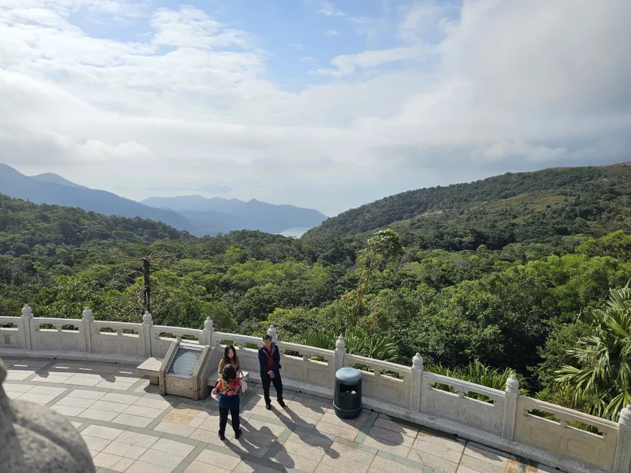 Vista sulle foreste dell'isola di Lantau