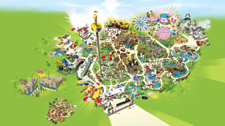 Mappa di Legoland Billund