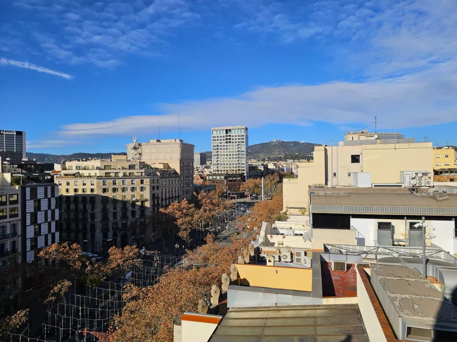 Vista dalla terrazza di Casa Milá