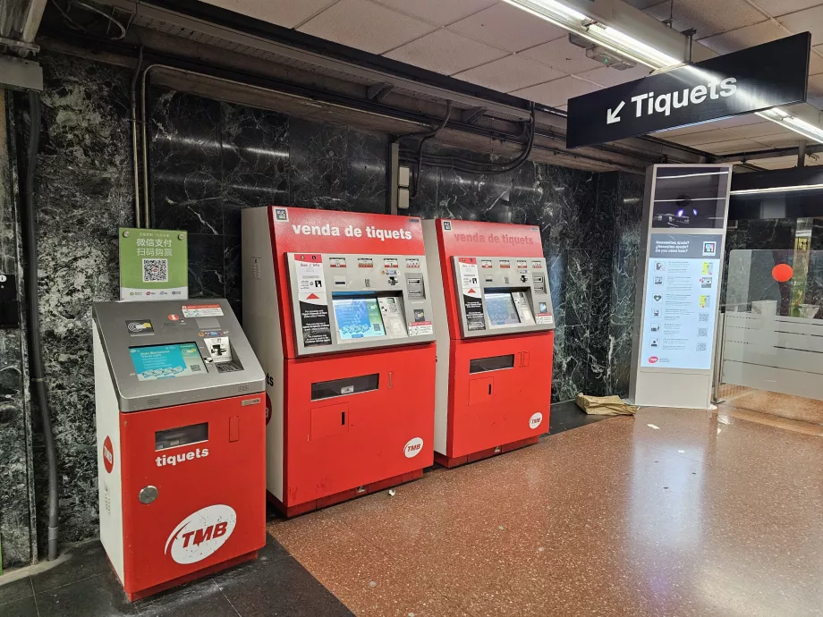 Biglietterie automatiche nella metropolitana