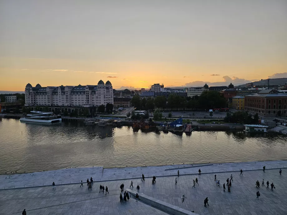 Vista dal tetto del Teatro dell'Opera