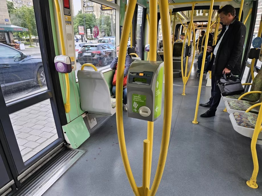 Convalidatori di biglietti sul tram