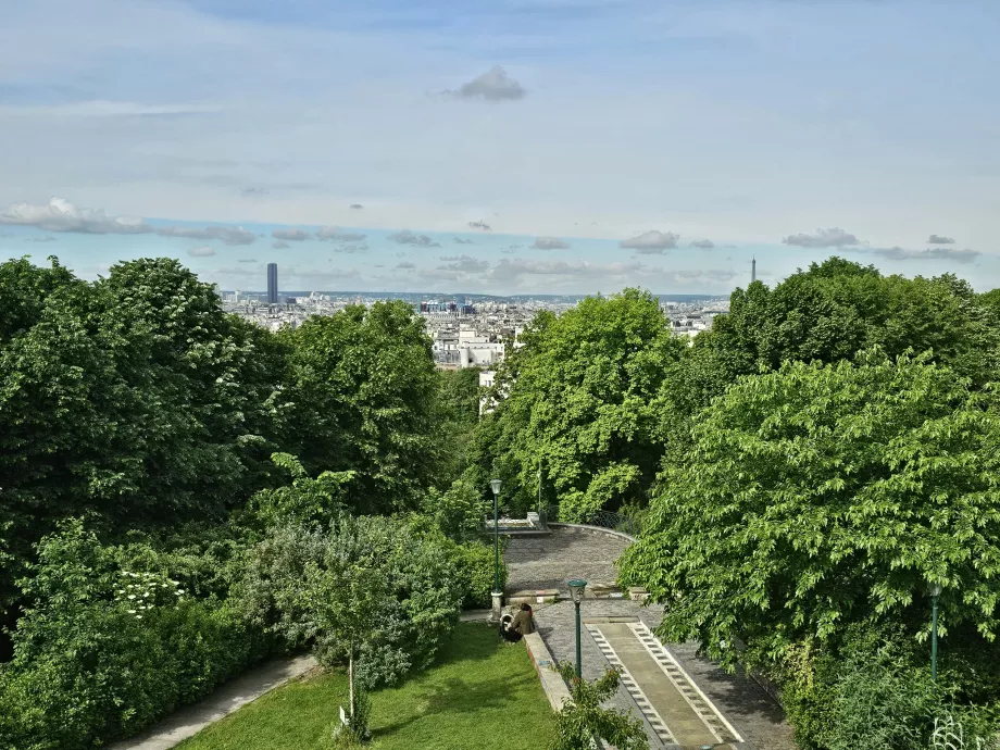 La vista dal parco di Beleville