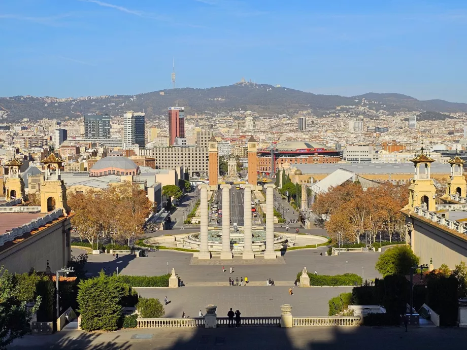 Vista dal Palau Nacional