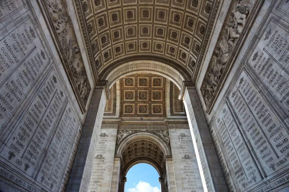 Il soffitto dell'Arco di Trionfo