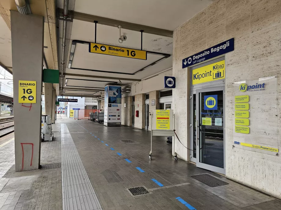 Deposito bagagli, stazione ferroviaria di Mestre