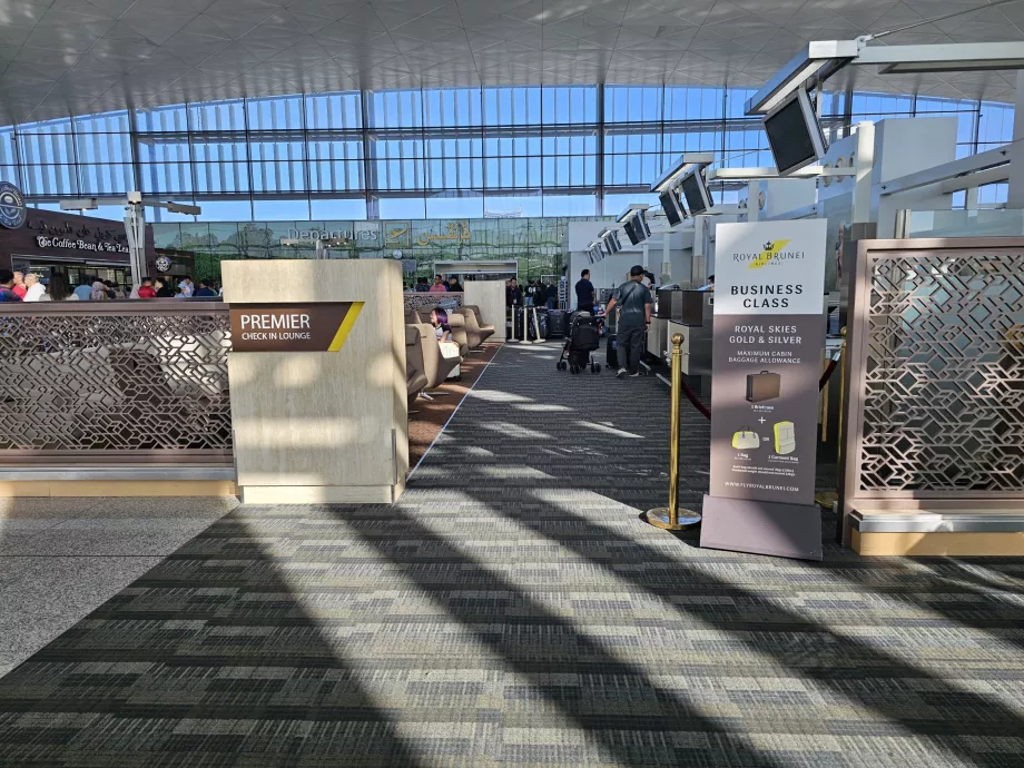 Check-in in aeroporto, Royal Brunei