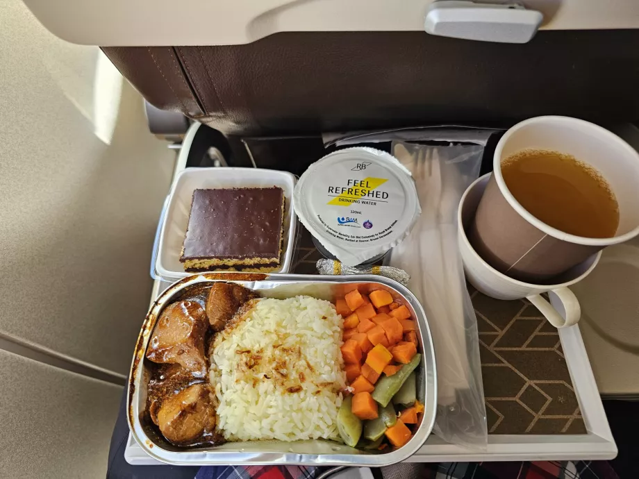 Pranzo sul volo Brunei - Giacarta