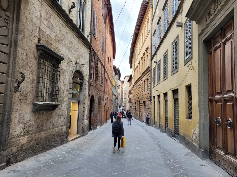 Percorso a piedi per il centro