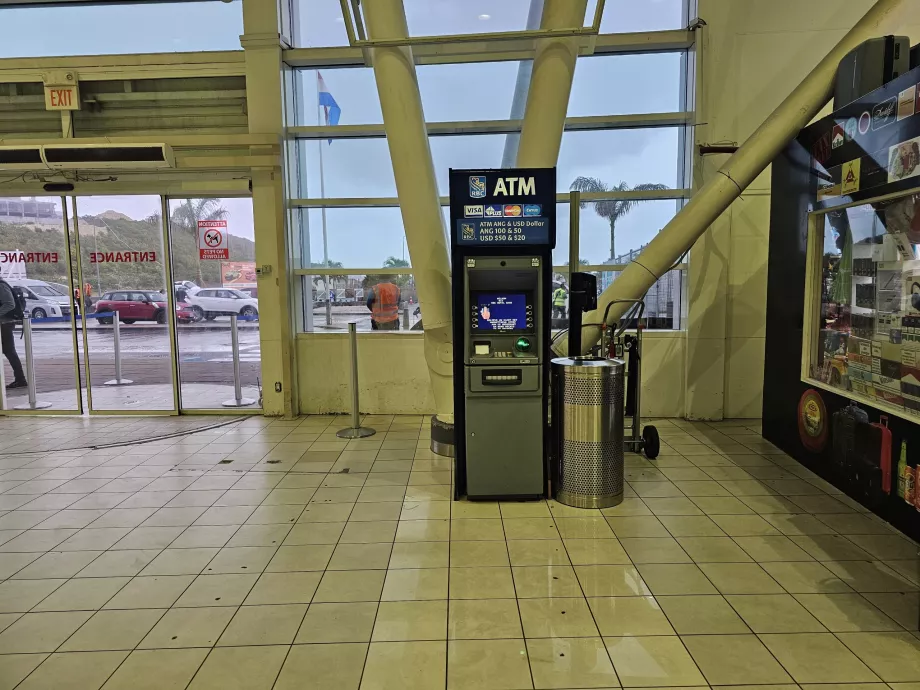 ATM in the public area of the airport