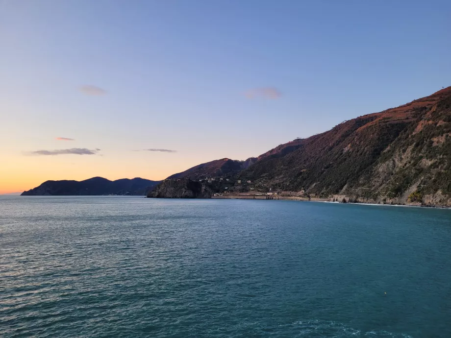 Vista sulla costa verso Corniglia