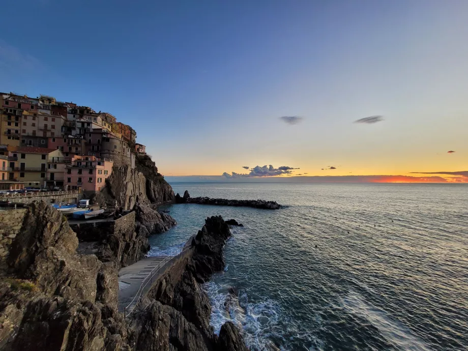 Tramonto su Manarola