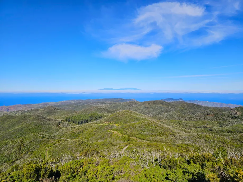 Vista dell'isola di La Palma dall'Alto de Garajonay