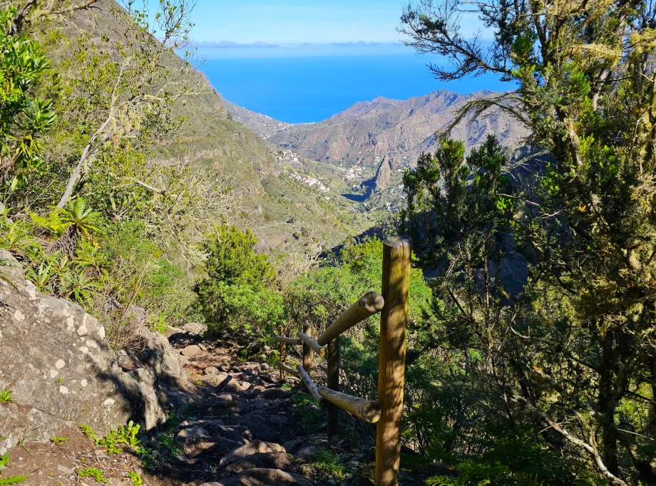 Vista dal sentiero El Cedro-Hermigua