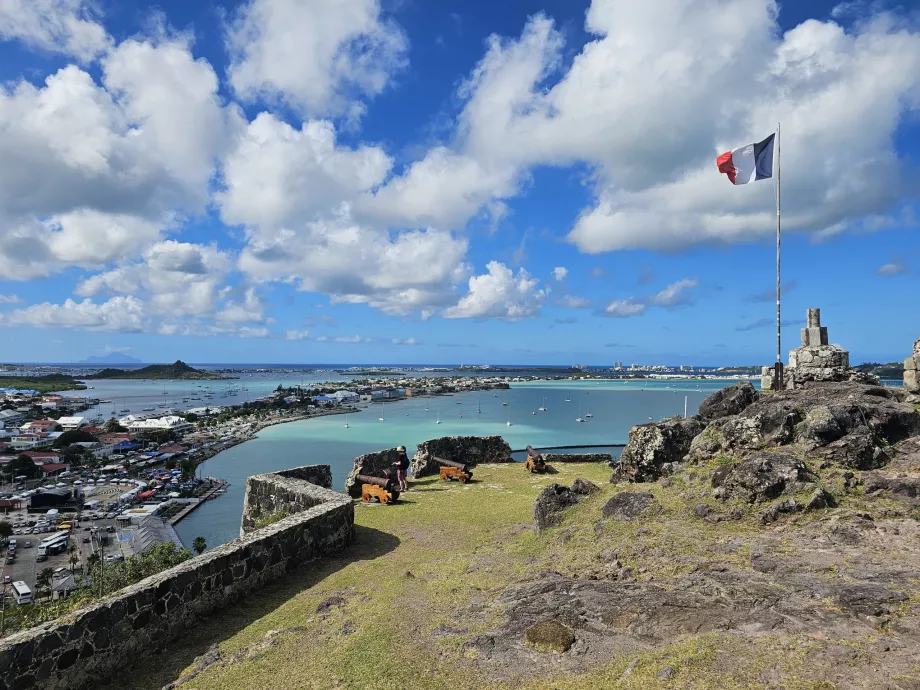 Vista da Fort Louis, Marigot