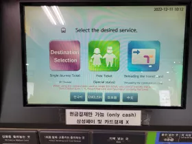 Dettaglio della selezione di opzioni nella biglietteria automatica della metropolitana