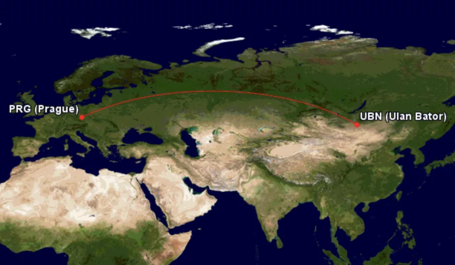 Nuova rotta Eznis Airways da Praga a Ulaanbaatar