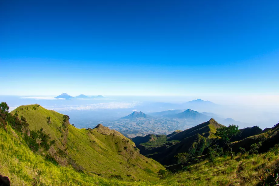 Vista durante l'ascesa al Monte Merbabu