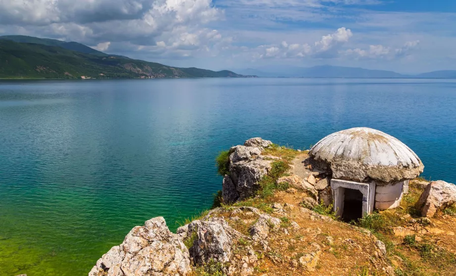 Il lago di Ohrid in Albania