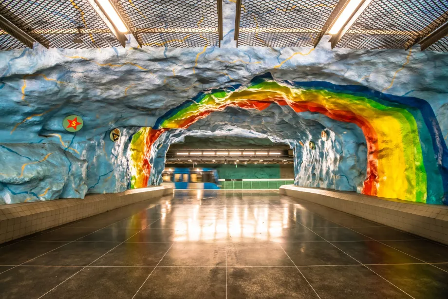 La metropolitana artistica di Stoccolma