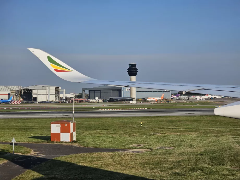 Ethiopian Airlines all'arrivo a Manchester