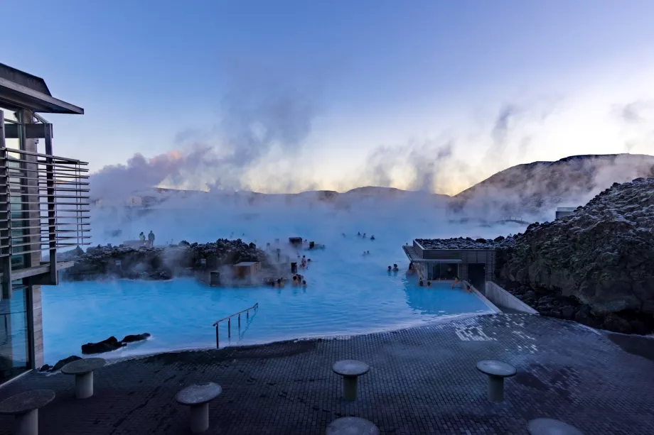 Vista della spa esterna