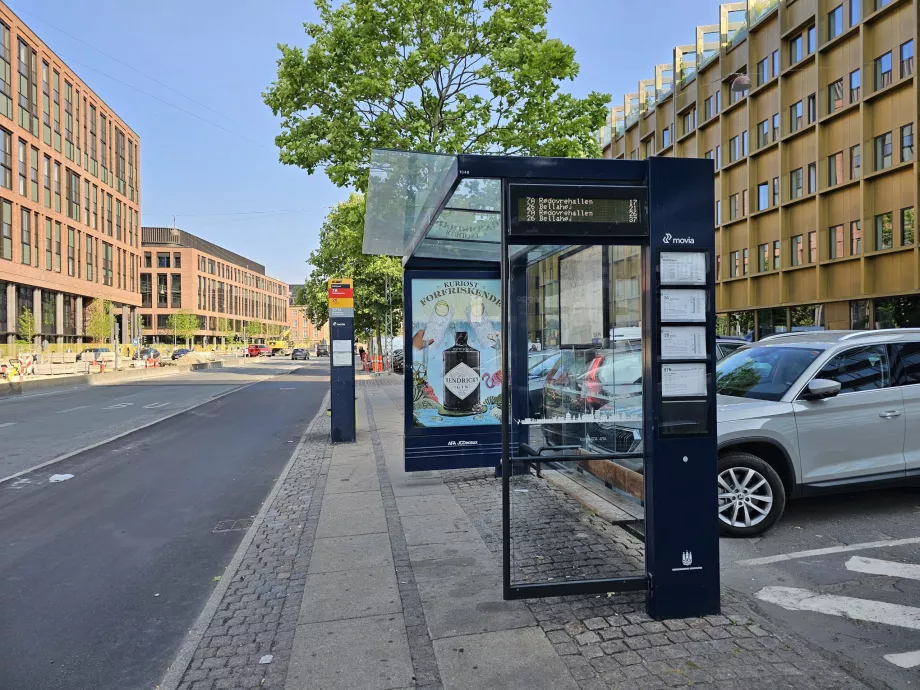 Fermata dell'autobus a Copenaghen