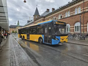 Autobus del trasporto pubblico a Copenaghen