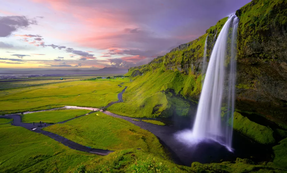 Vista su Seljalandsfoss