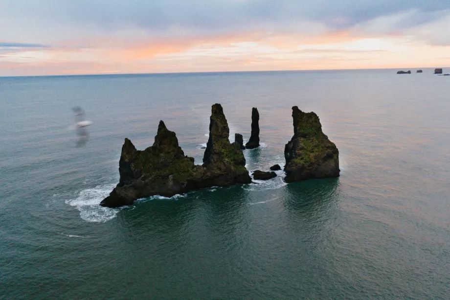 Vista su Reynisdrangar