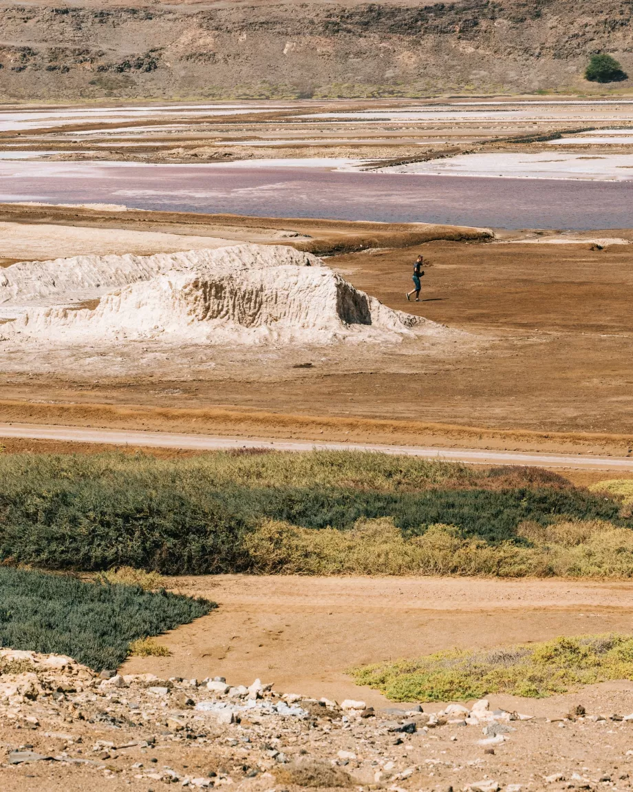 Vista di Salinas de Pedra Lume