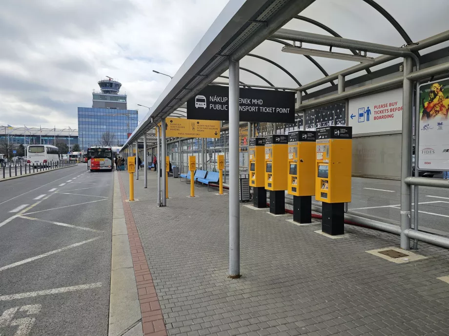 Fermata dell'autobus e del filobus al Terminal 1