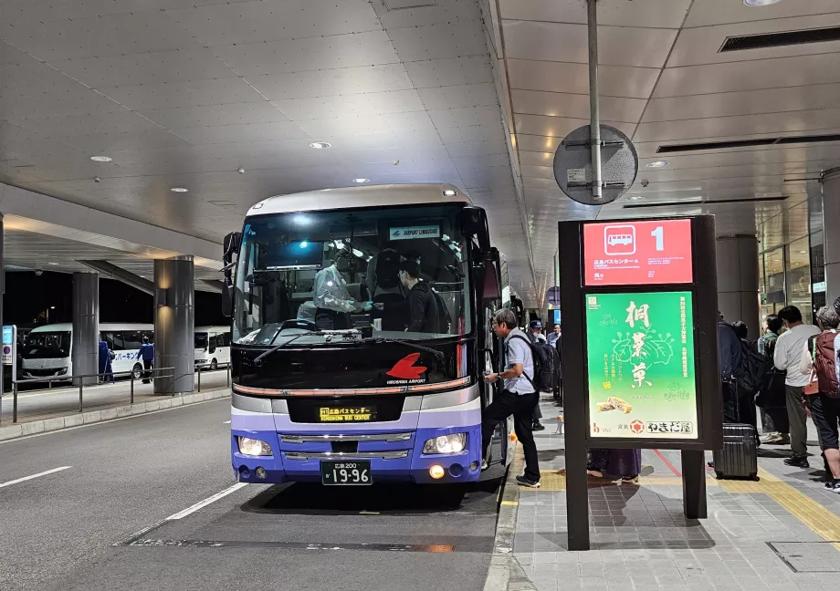 Autobus per il centro di Hiroshima