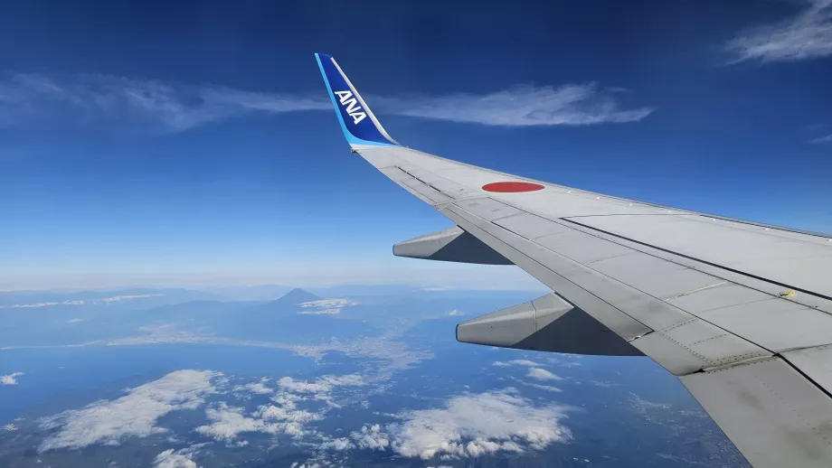 Volo Nagoya - Tokyo Haneda con il Monte Fuji sullo sfondo