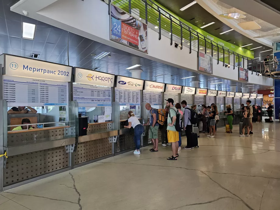 Biglietterie presso la stazione centrale degli autobus