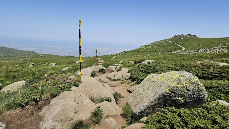 La strada per Černý vrch