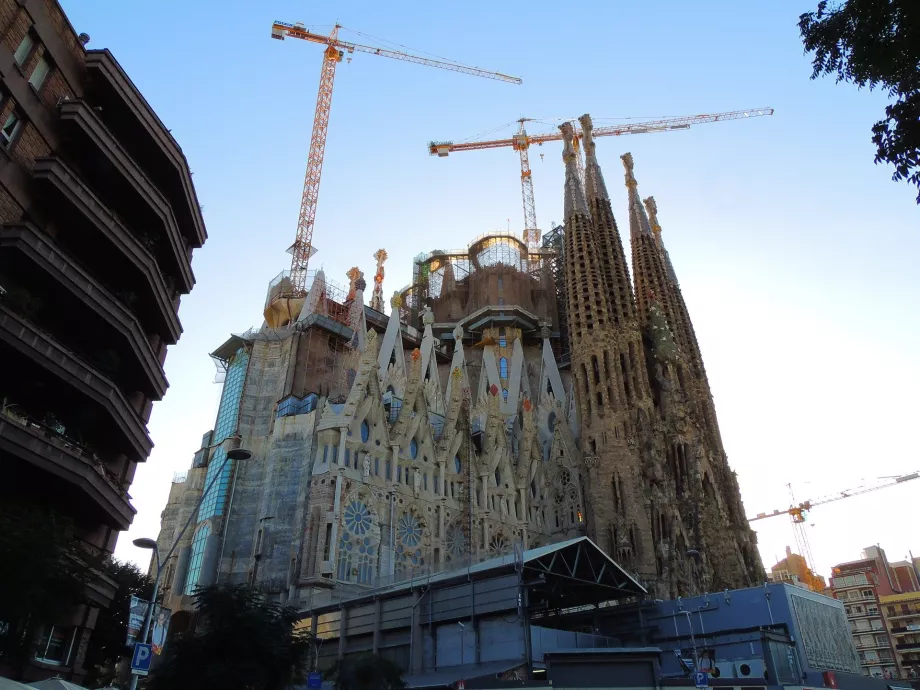 Costruzione in corso della Sagrada Família