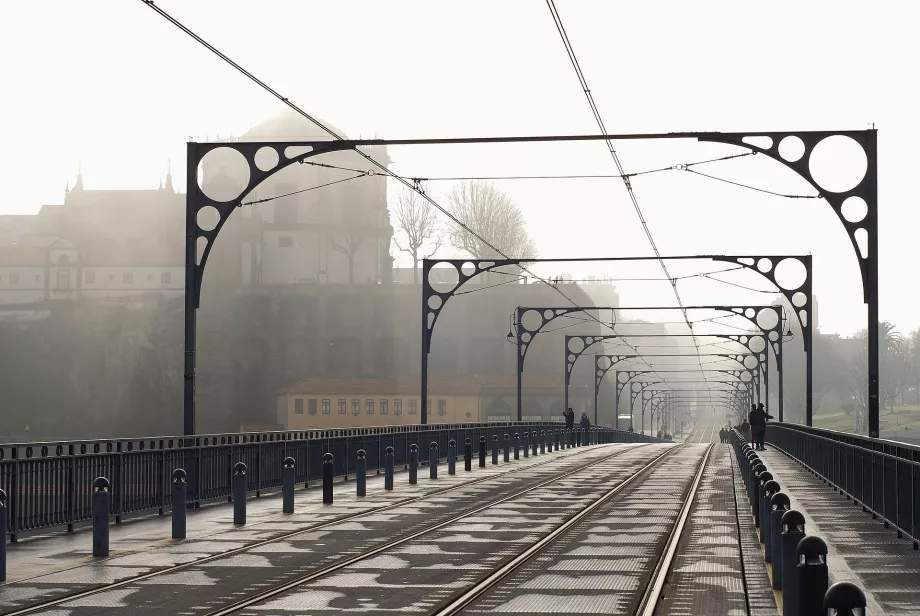 Ponte superiore con linea tranviaria