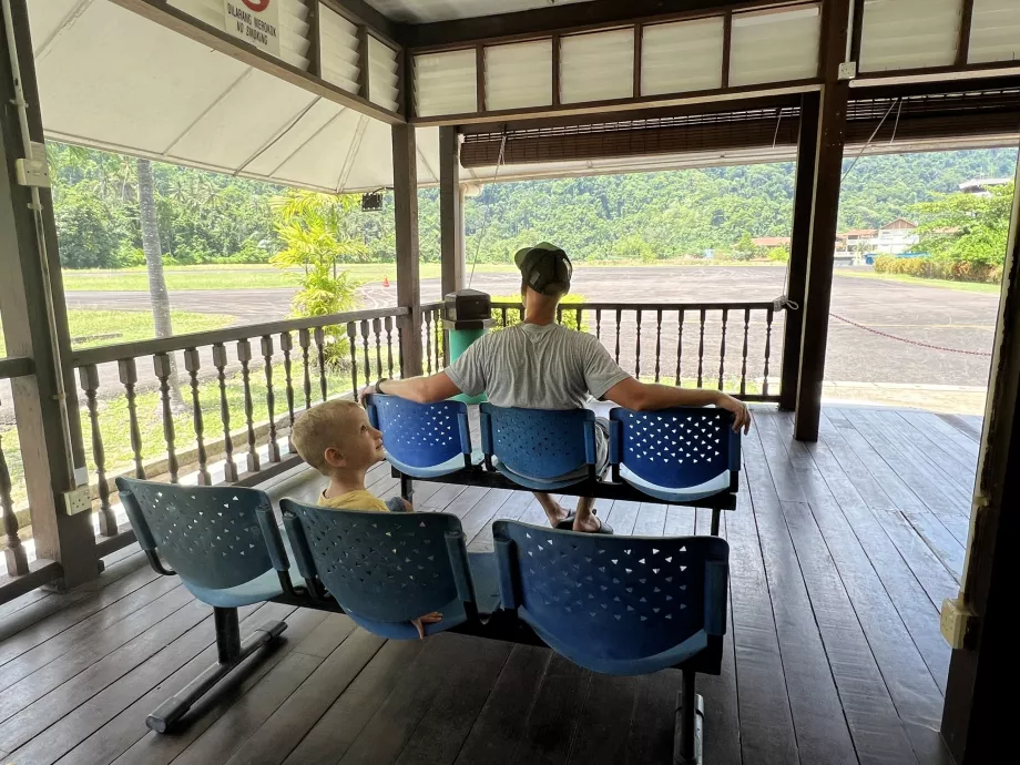 Sala check-in dell'aeroporto di Tioman